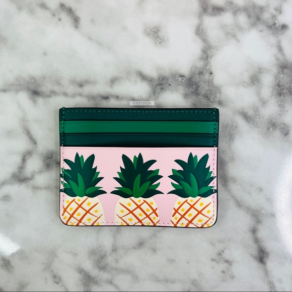 kate spade Handbags - Kate Spade Colada Pineapple Small Slim Card Holder Wallet
